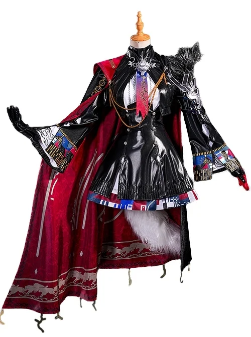 Game Arknights Lappland The Decadenza Halloween Cosplay Costume Set