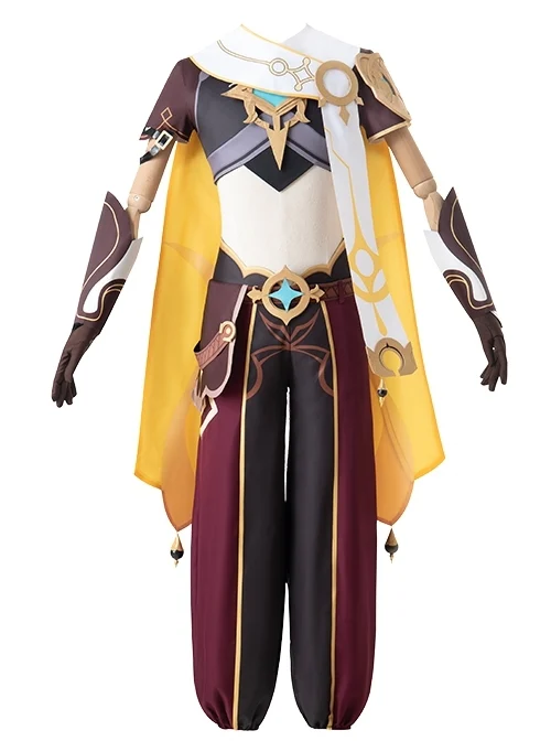 Game Genshin Impact Aether Traveler Halloween Cosplay Costume Full Set