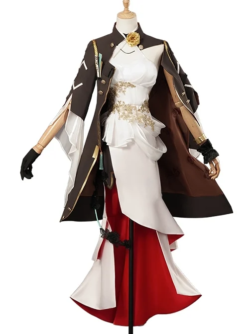 Game Honkai Star Rail Himeko Halloween Cosplay Costume Full Set