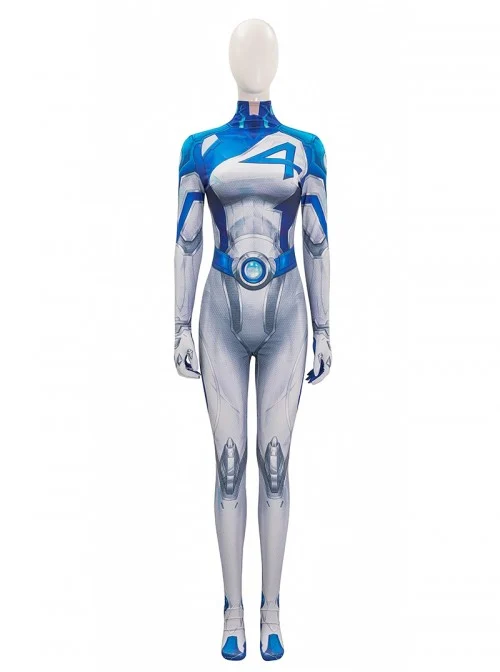 Game Marvel Rivals Invisible Woman Bodysuit Halloween Cosplay Costume Set