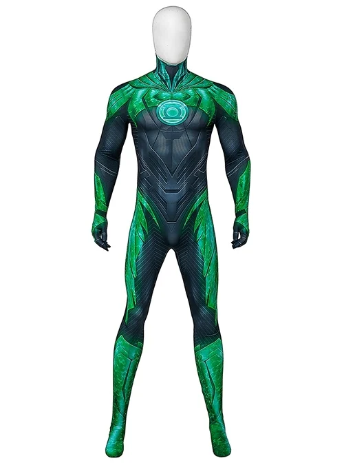 Game Suicide Squad Kill the Justice League Green Lantern Halloween Cosplay Costume Bodysuit