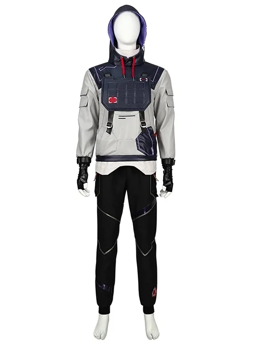 Game Valorant Iso Li Zhao Yu Halloween Cosplay Costume Full Set