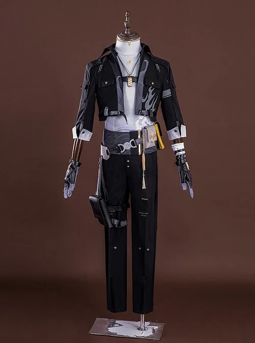 Game Wuthering Waves Male Rover Outfit Halloween Cosplay Costume Full Set