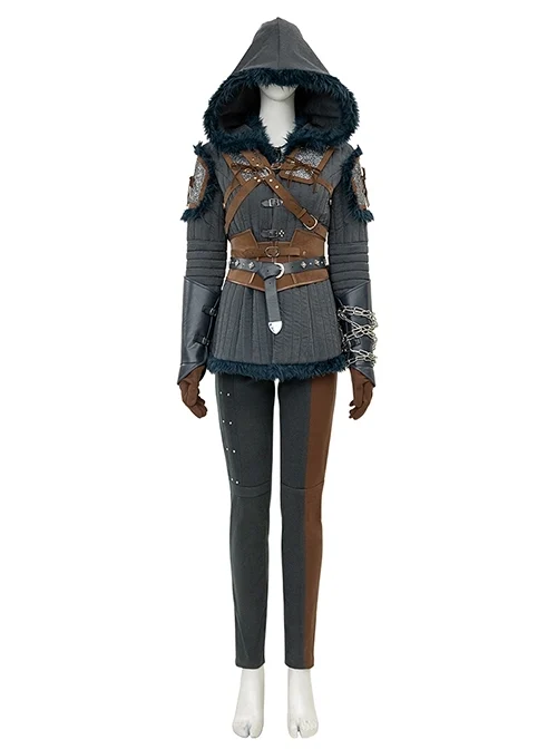 Games The Witcher 4 Ciri Halloween Cosplay Costume Set Without Shoes And Sword
