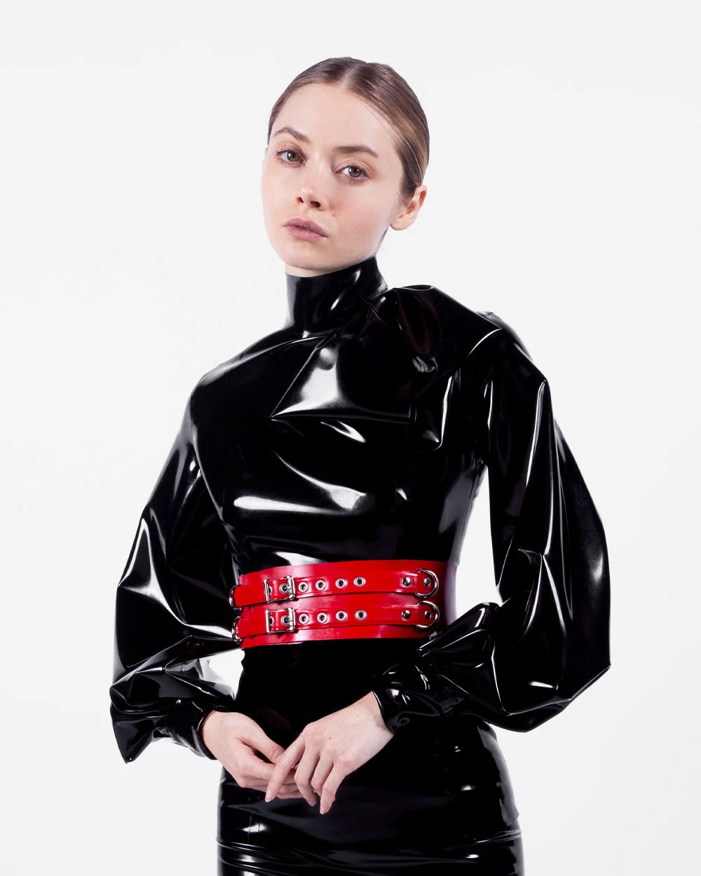 The Garbo Blouse in Black