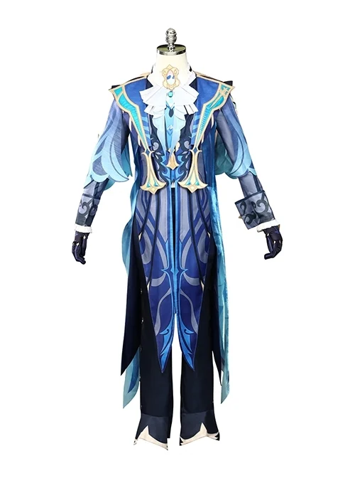 Genshin Impact Game Neuvillette Halloween Cosplay Costume Full Set