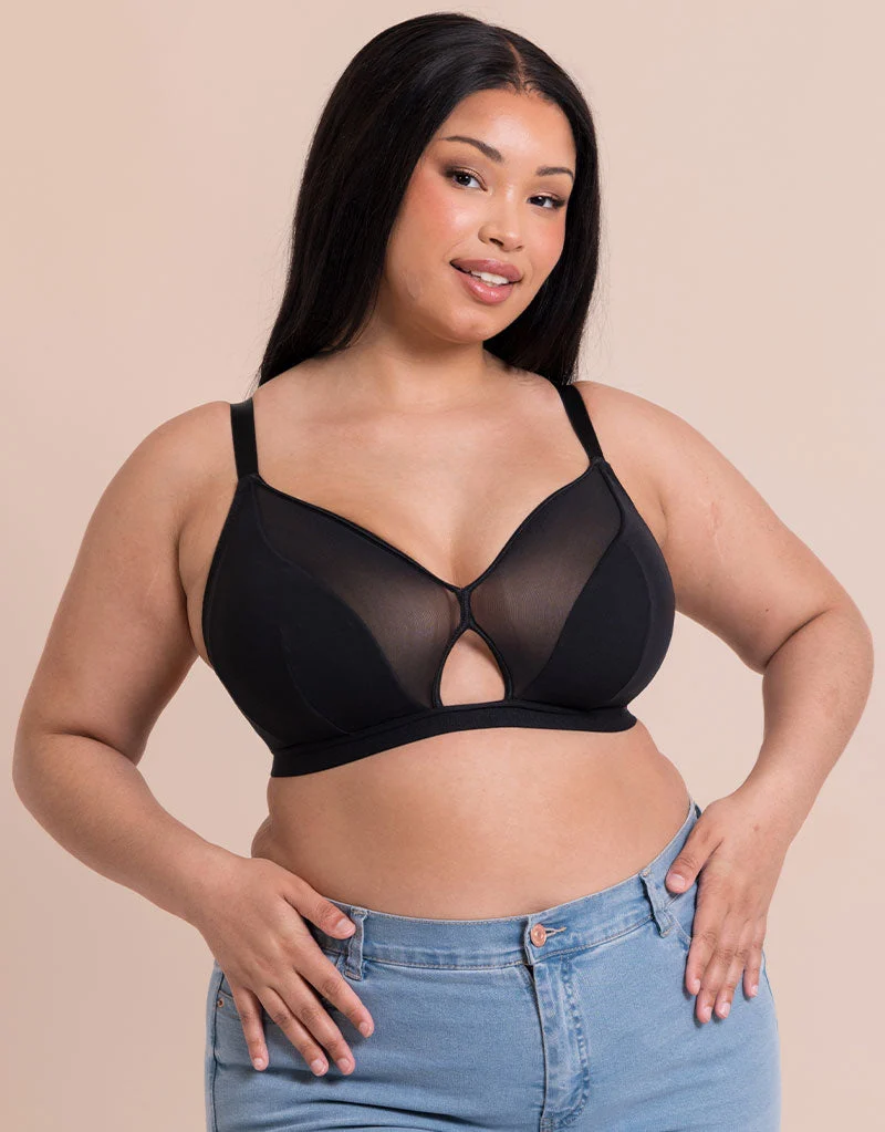 Get Up and Chill Non-Wired Bralette Black