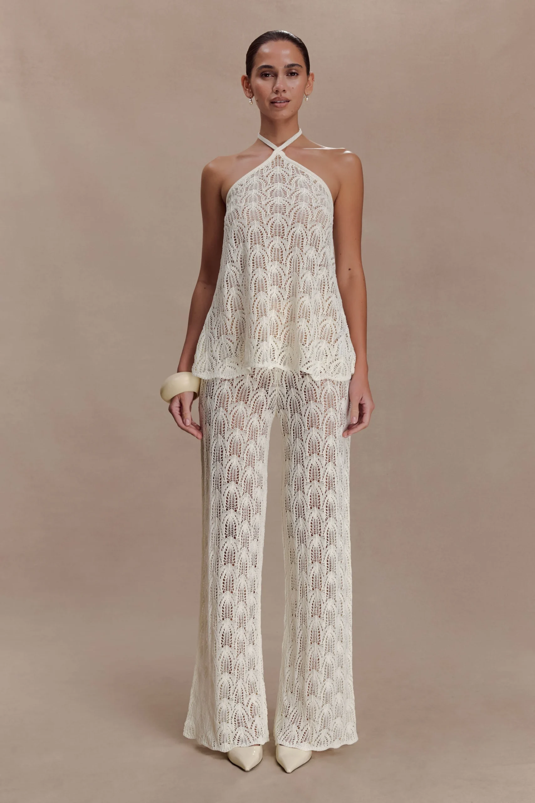 GlindaCrochet Pants - Ivory