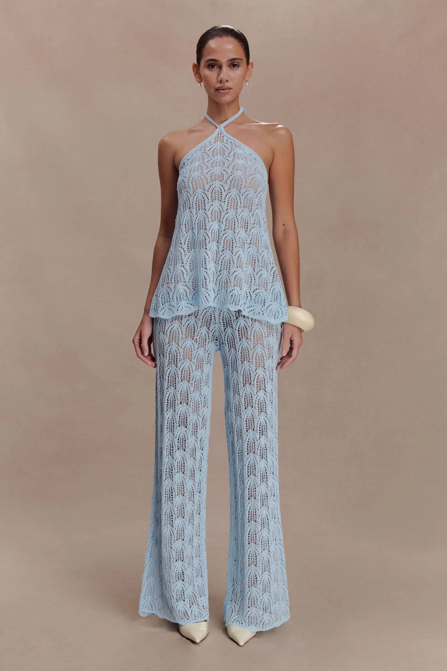 GlindaCrochet Pants - Light Blue