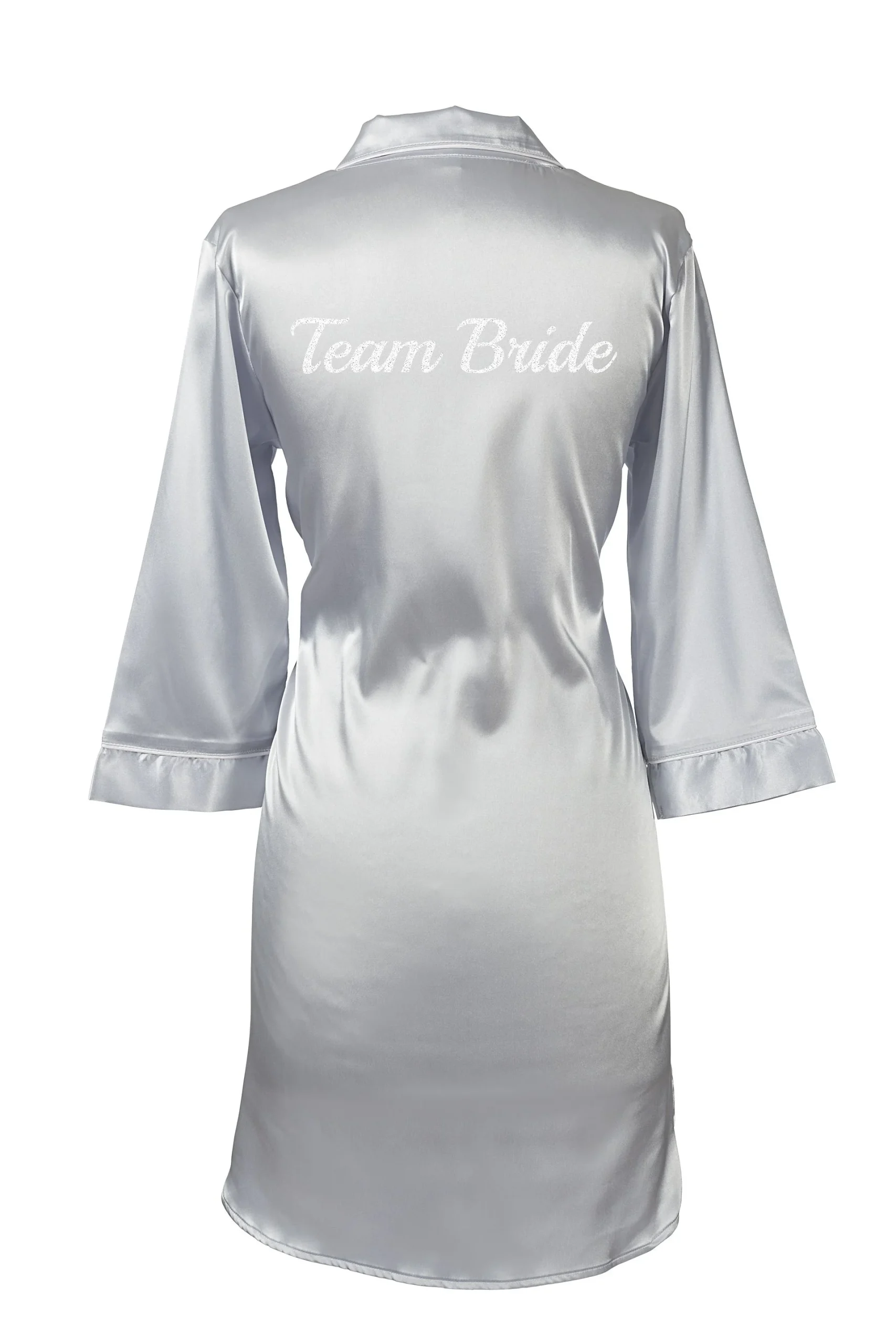 Glitter Script Team Bride Satin Night Shirt