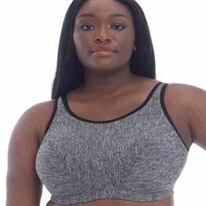 Goddess Pewter Heather Soft Cup Sports Bra