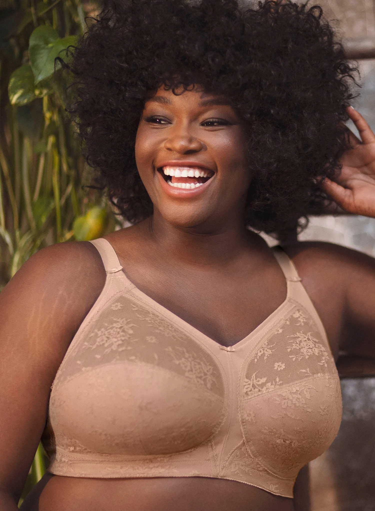 Goddess: Verity Non Wired Bra Fawn