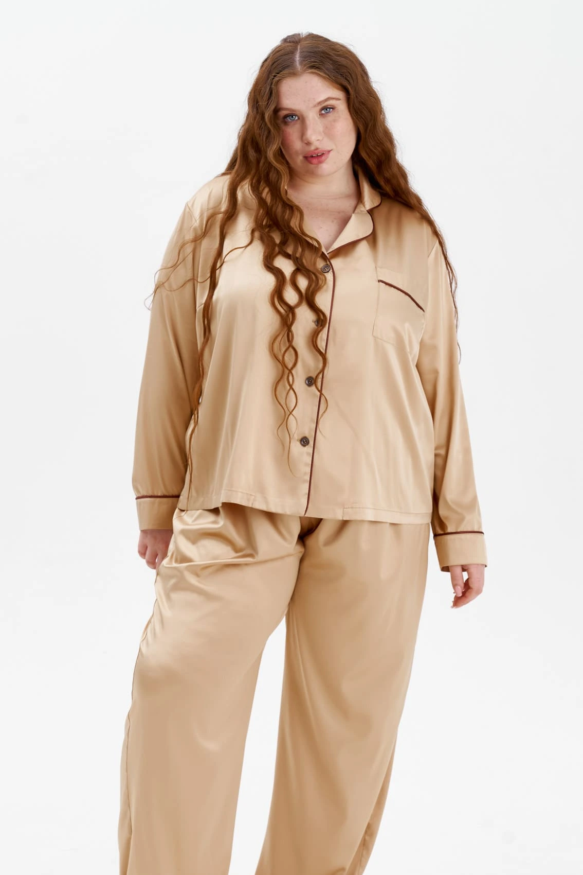 Gold Pyjamas in Long Length