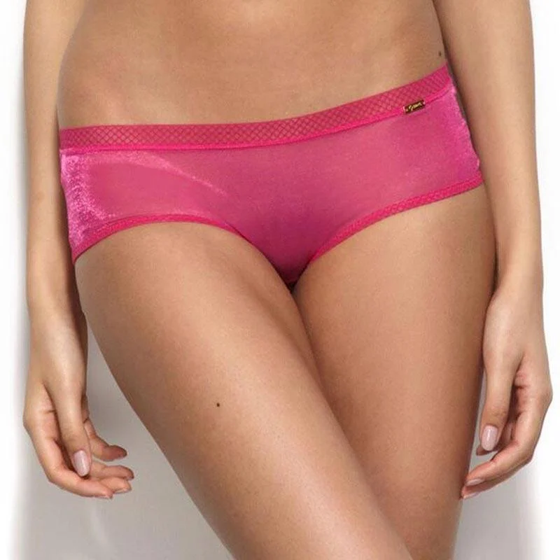 Gossard Glossies Berry Pink Sheer See Through Shorts Panty