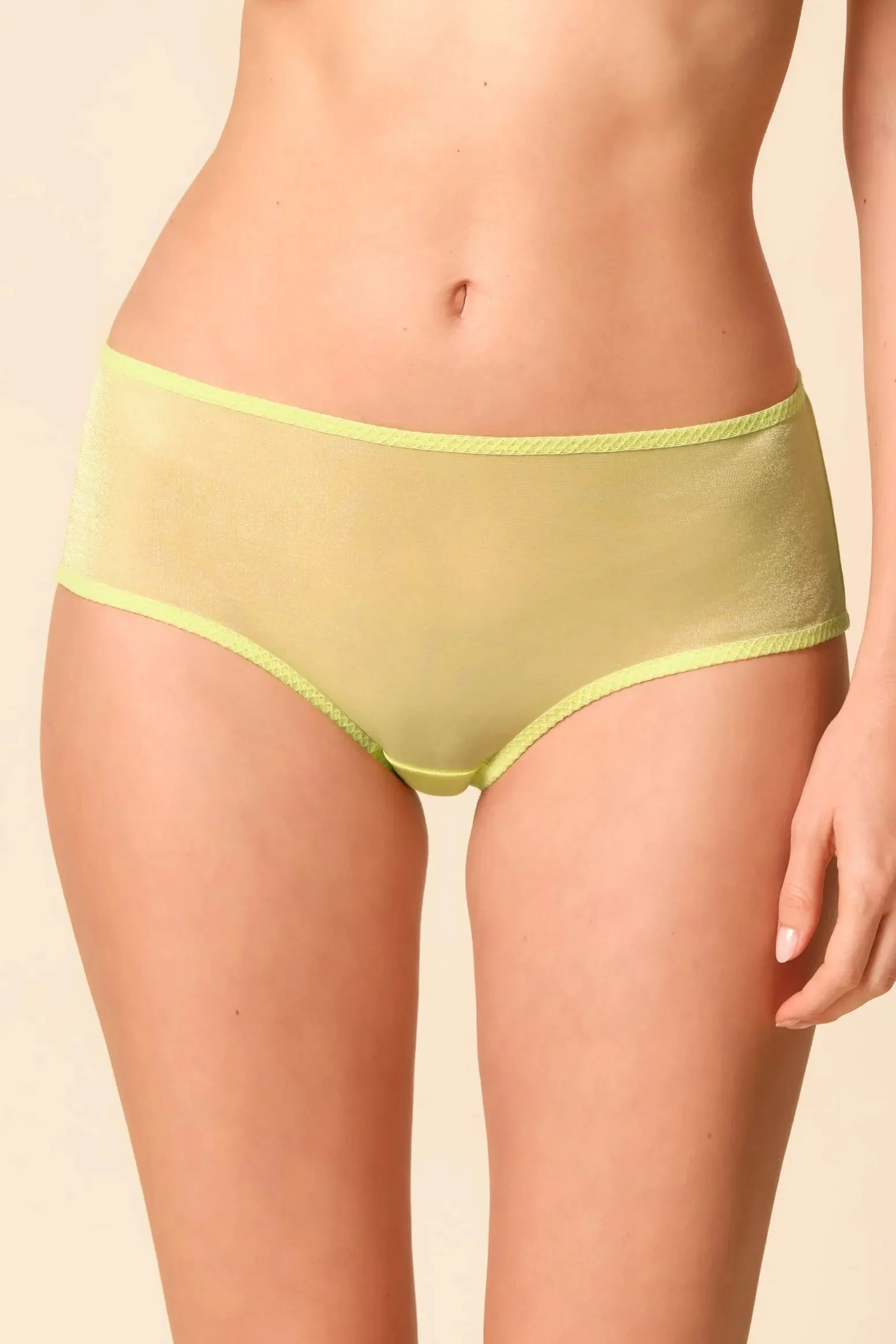 Gossard Glossies Sunny Lime Sheer Shorts