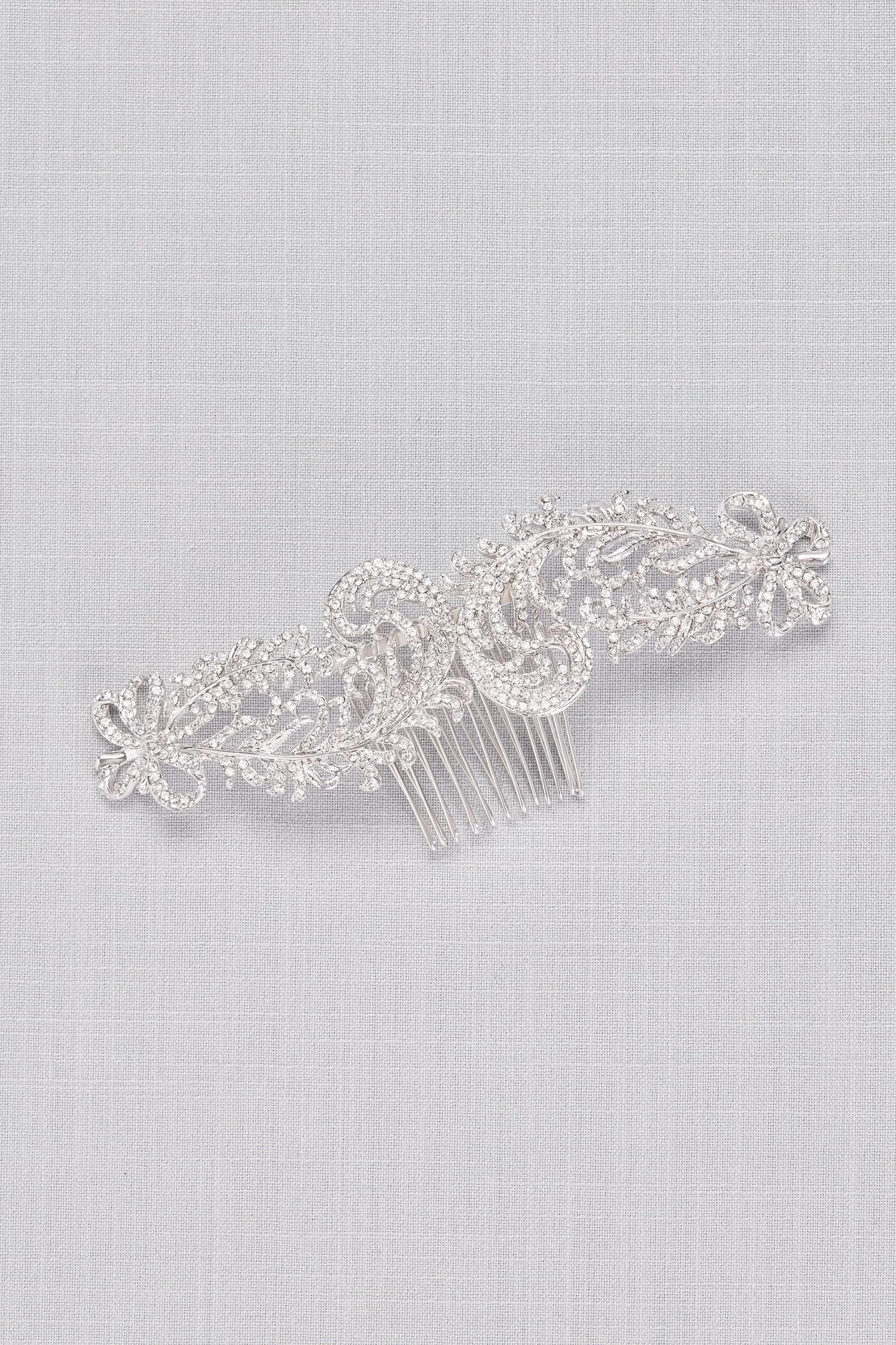 Grand Crystal Flower Vine Hair Comb