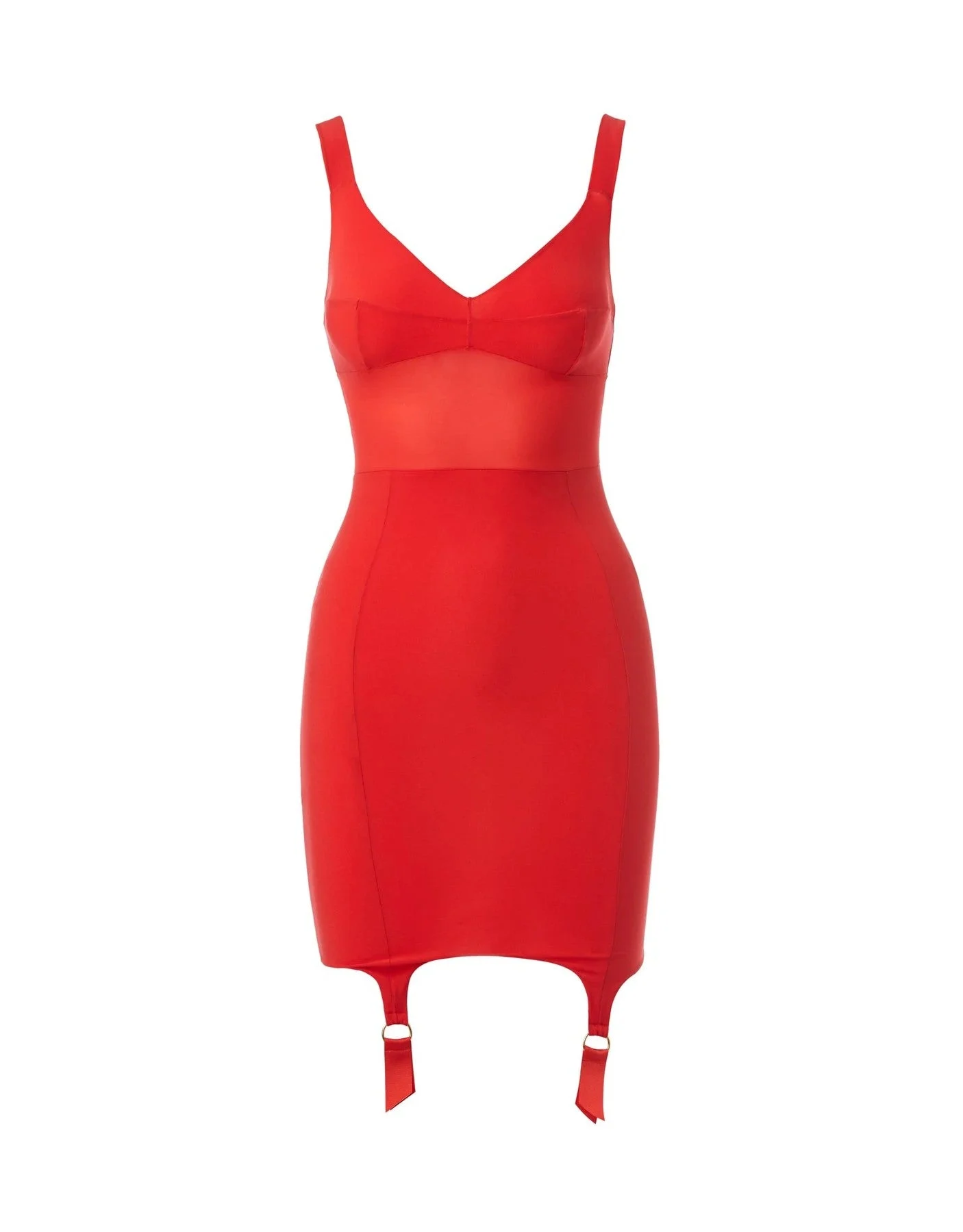 Grid Underdress Red