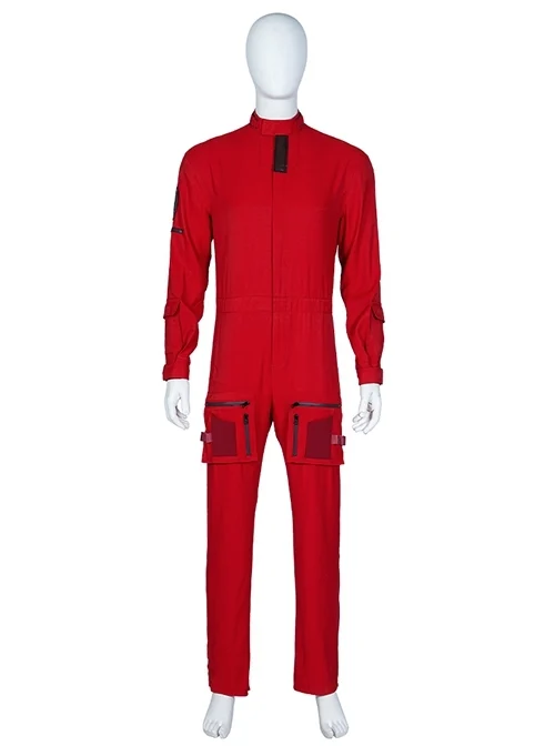 Guardians Of The Galaxy Vol 3Red Bodysuit Team Uniform Halloween Cosplay Costume Set Without Shoes