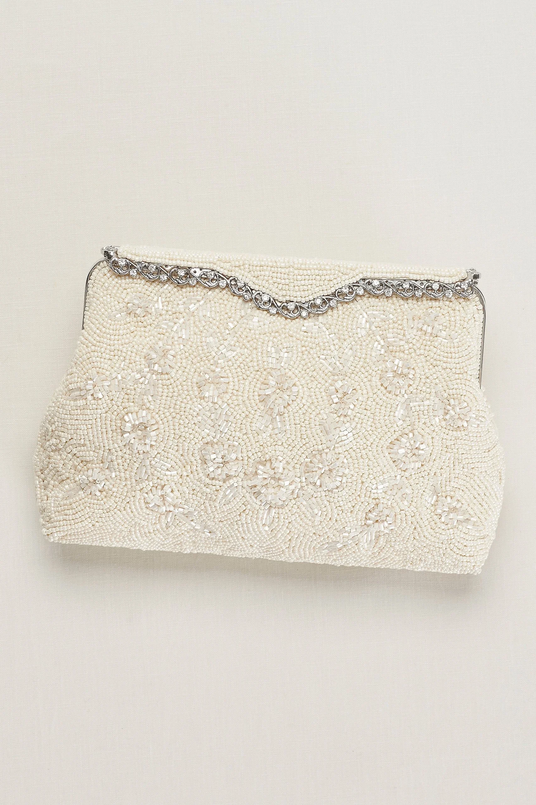 Hand Beaded Soft Clutch