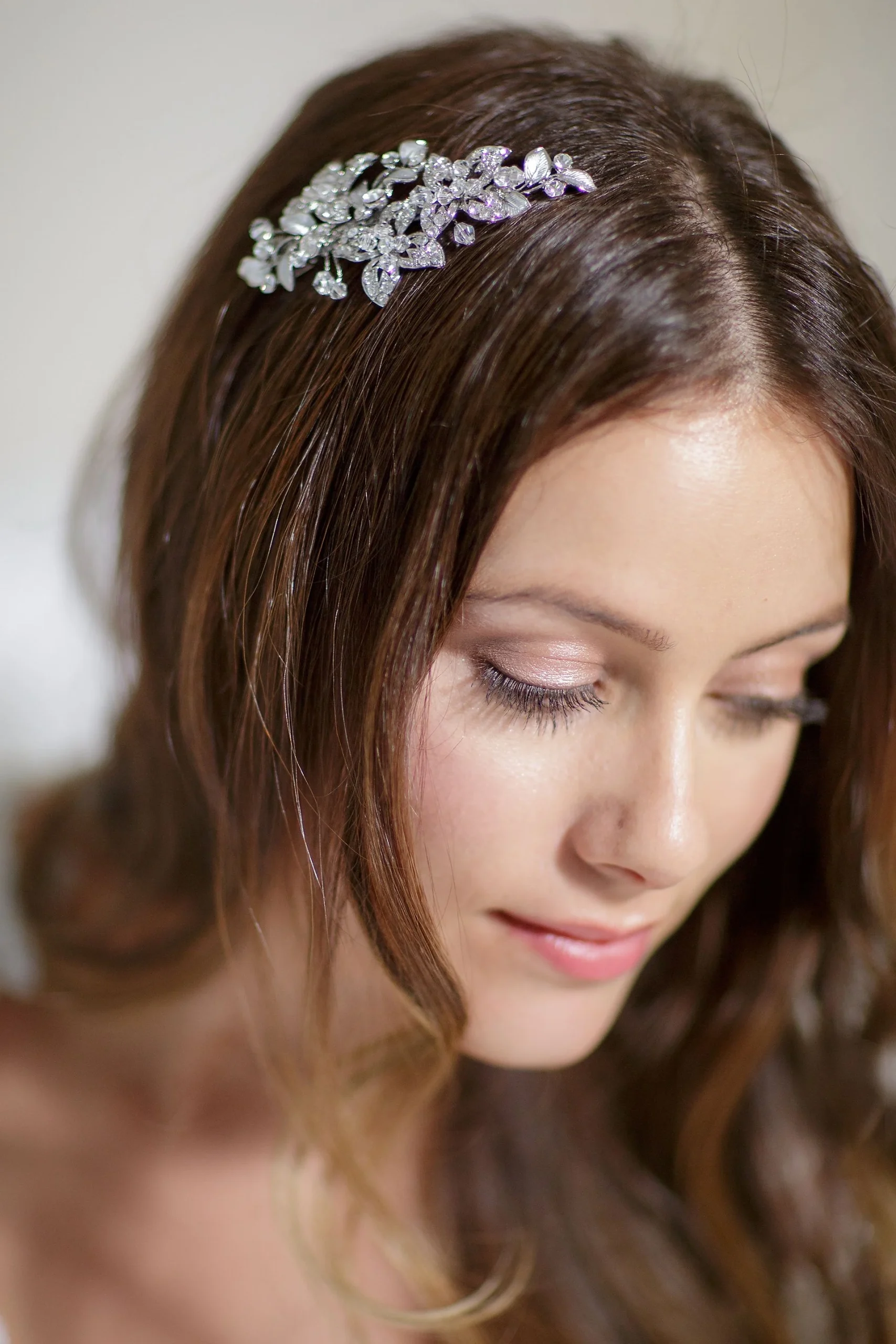 Hand-Wired Crystal Blossom Barrette