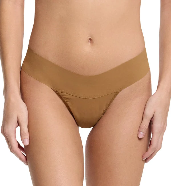 Hanky Panky BreatheSoft Natural Rise Thong (6J1661B) - Toffee
