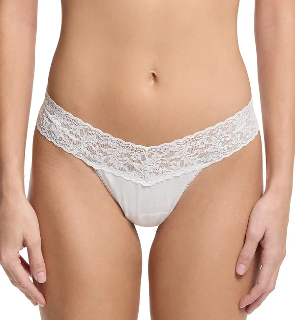 Hanky Panky Cotton Low Rise Thong (891581P) - White