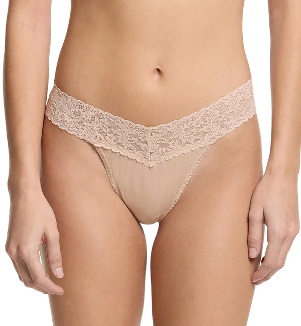 Hanky Panky Cotton Original Rise Thong (891801P) - Chai