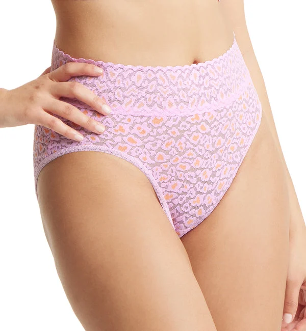 Hanky Panky Cross Dyed Leopard French Brief (7J2461) - Rose/Orange Blossom