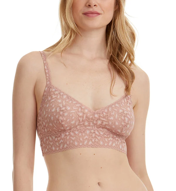 Hanky Panky Cross-Dyed Retro Bralette (7J7271) - Desert Rose/White