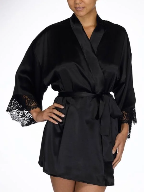 Hanky Panky Ladies Silk Kimono Robe