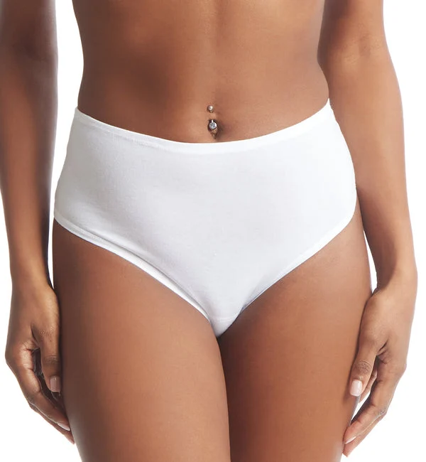 Hanky Panky Play Cotton Hi-Rise Thong (721924) - White