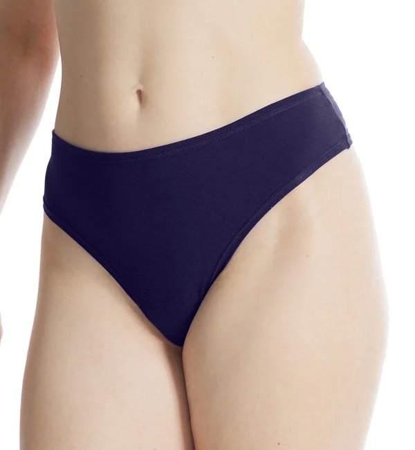 Hanky Panky Play Cotton Natural Rise Thong (721664) - Concord