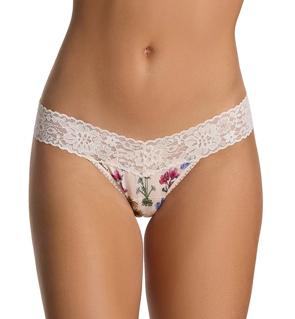 Hanky Panky Printed DreamEase Low Rise Thong (PR681004) - Flourish