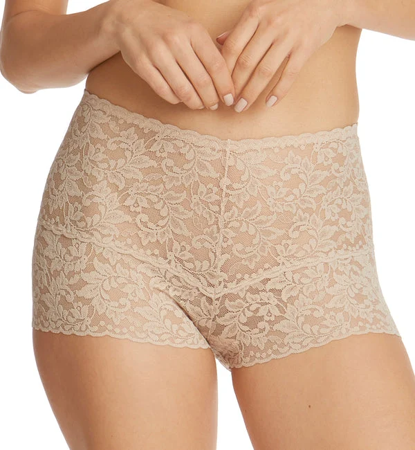 Hanky Panky Retro Lace Hot Pant (9K1251) - Chai