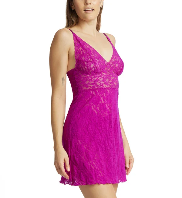 Hanky Panky Retro Plunge Chemise (485701) - Countess Pink