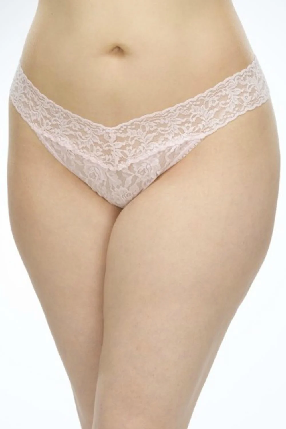 Hanky Panky Signature Lace Original Rise Plus Thong, Bliss Pink (4811X)