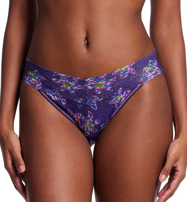 Hanky Panky Signature Lace Printed V-kini (PR482374) - Fleurs Por Moi