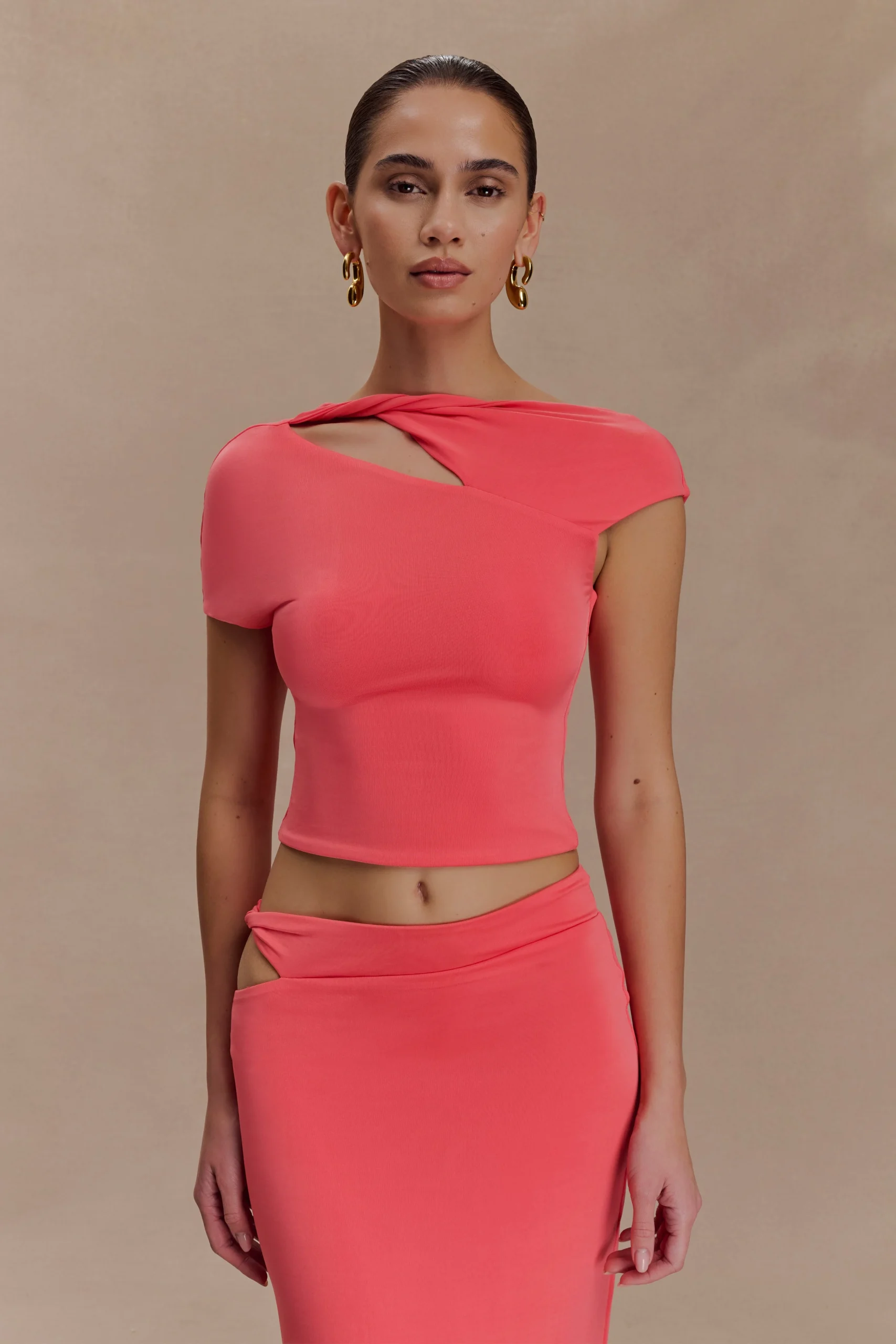 HavenSlinky Twist Top - Coral