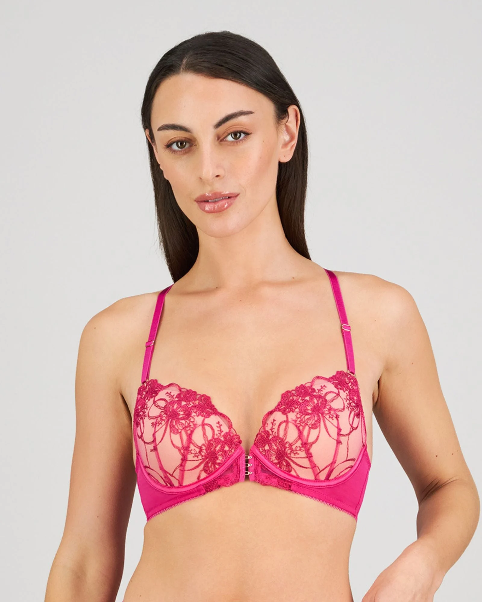 Heritage Bloom Push Up Front Opening Bra