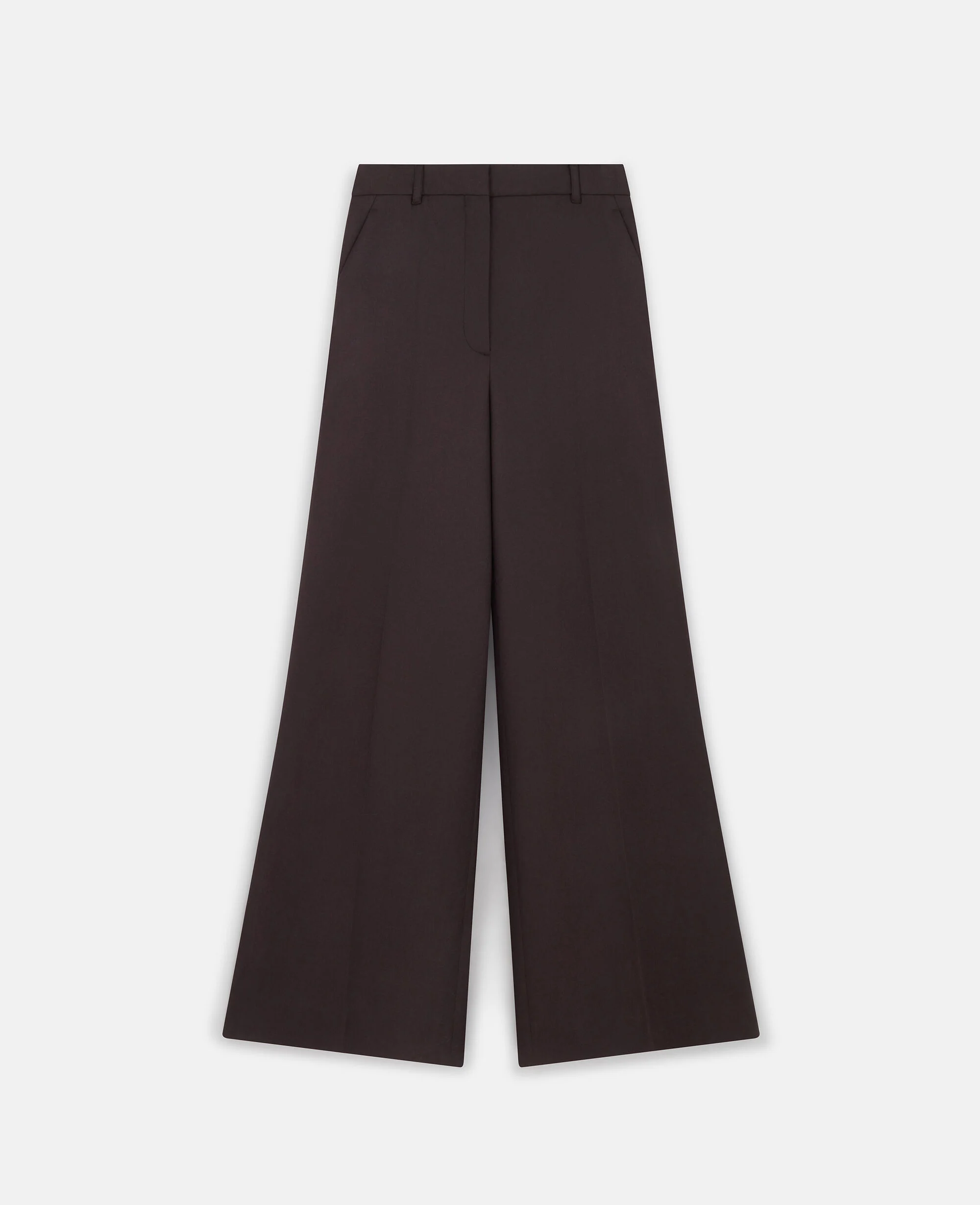 High-Rise Wide-Leg Wool Trousers