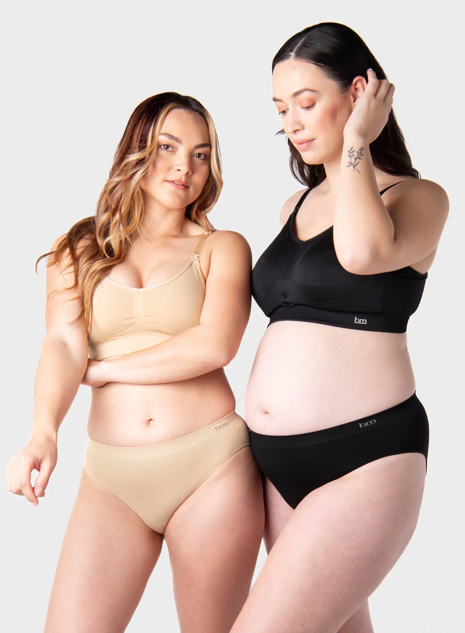 Hot Milk: My Necessity Seamless Everyday Brief 2 pack Black Frappe