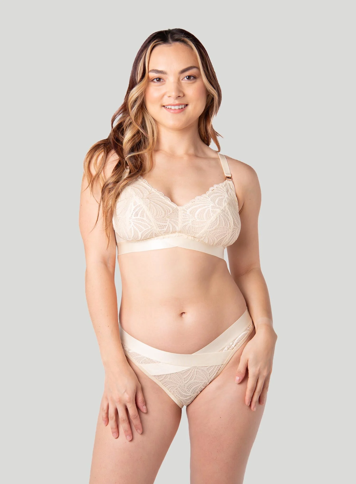 Hot Milk: Warrior Multifit Nursing Bra Ivory