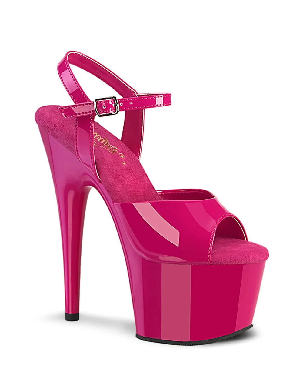Hot Pink Adore 709 Patent Strappy Stilettos