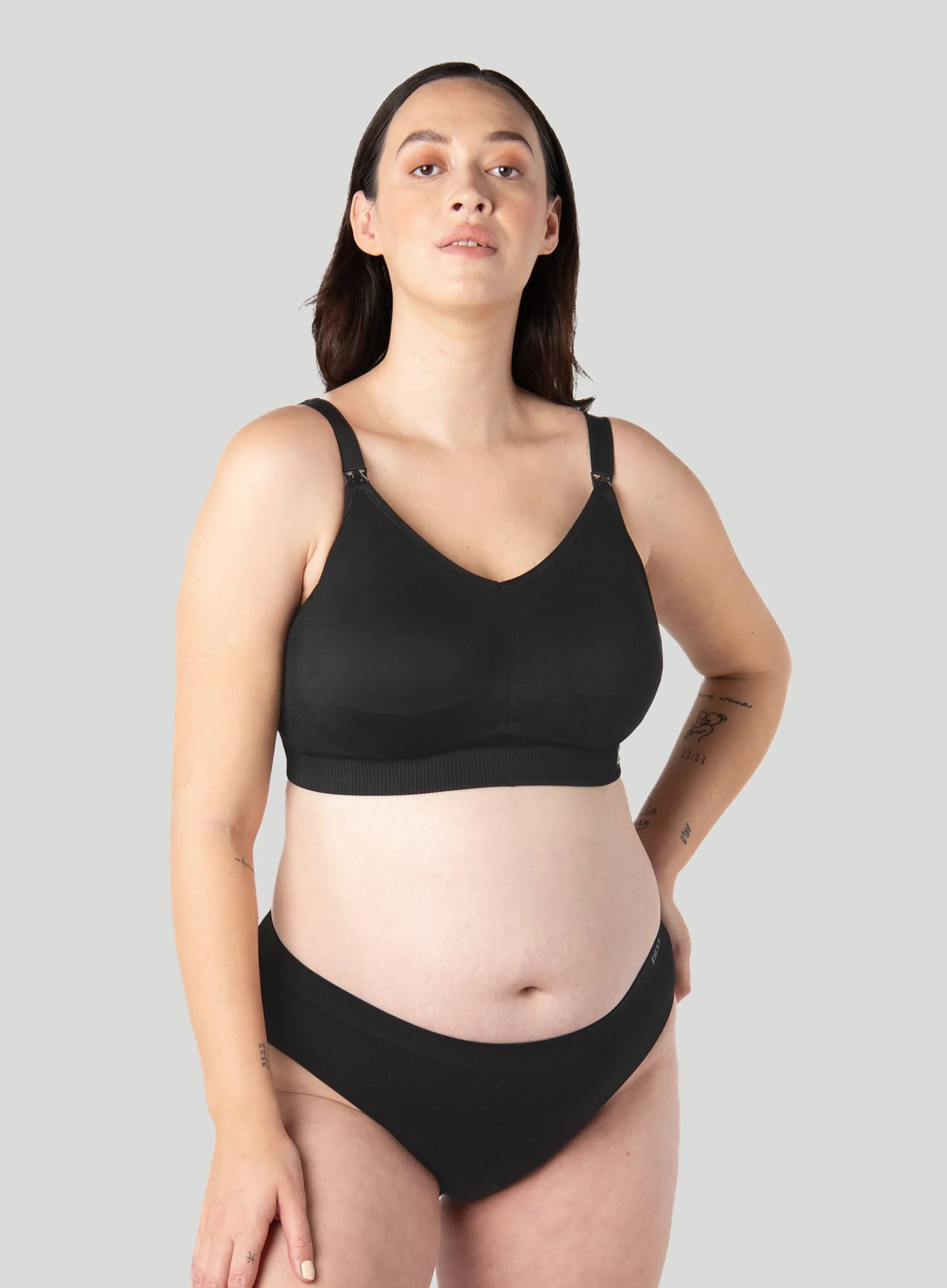 Hotmilk: My Everyday Wire Free Busty Nursing Bra Black