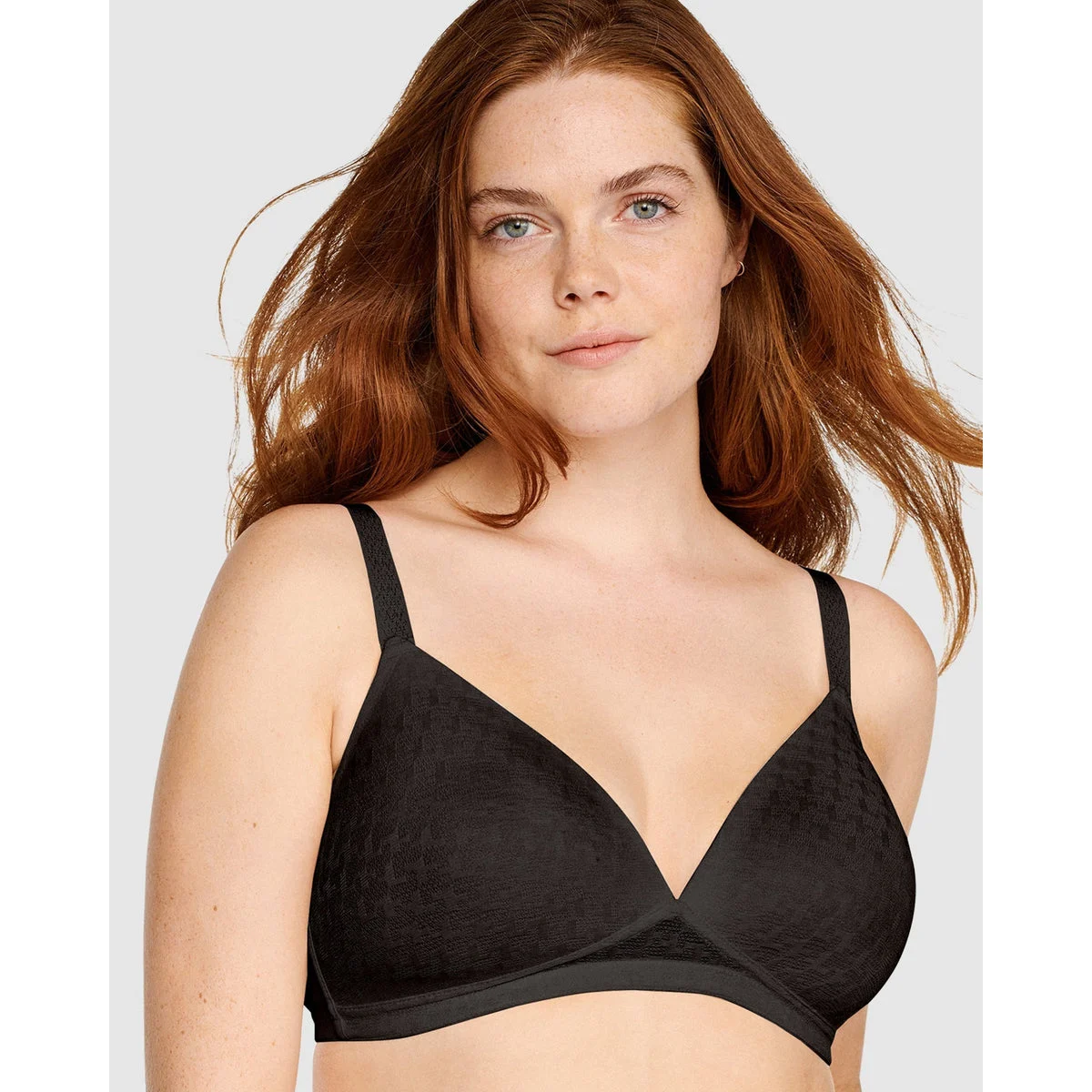 Houndstooth Pattern Seamless Wirefree Bra