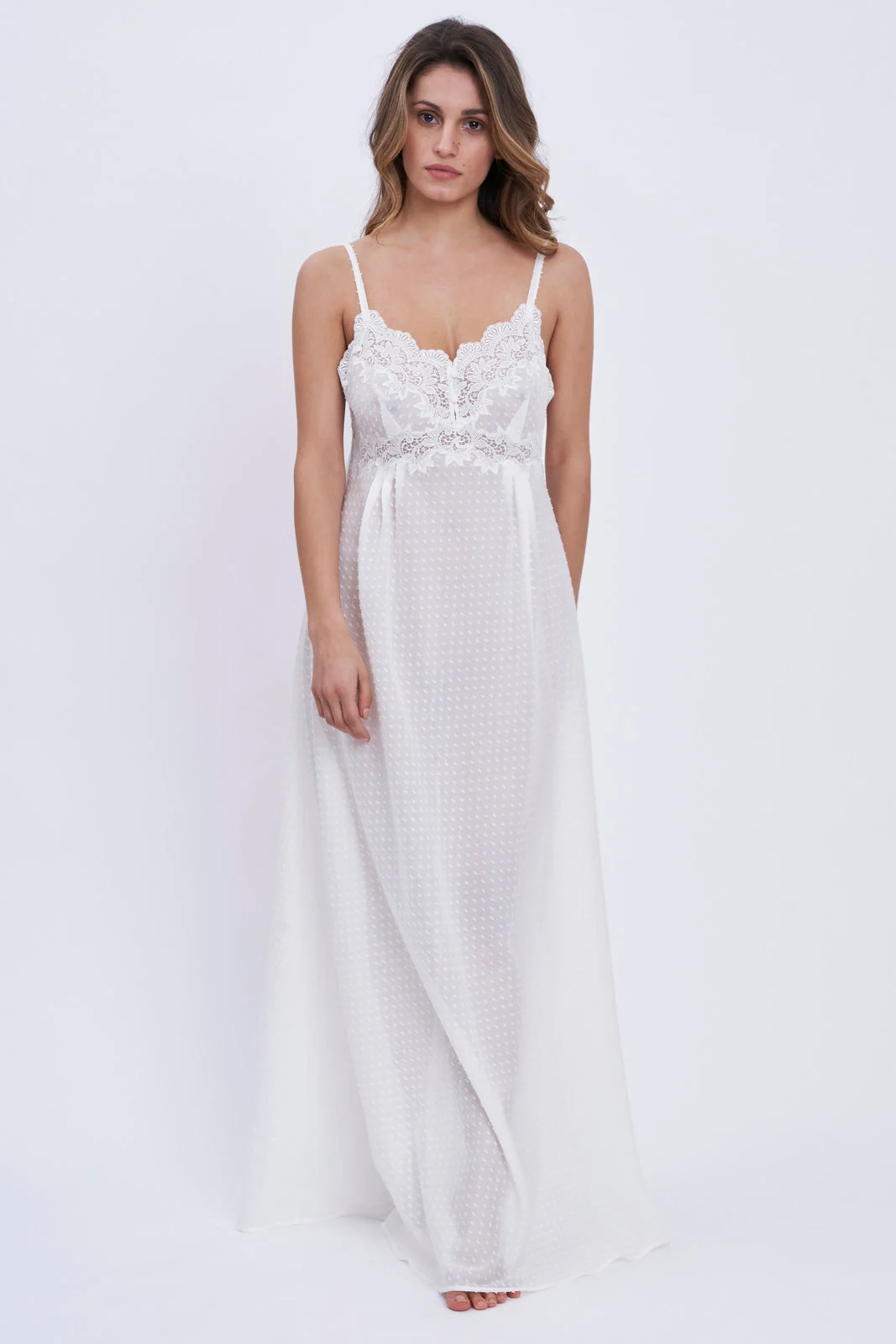 Ice Follies - Plumetis Cotton Nightgown