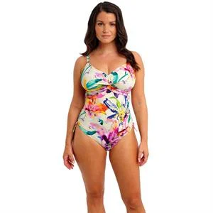 Iguazu Falls Twist Front Swimsuit With Adjustable Leg