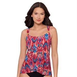 Ikat Dorado Dazzle Underwired Draped Tankini Top