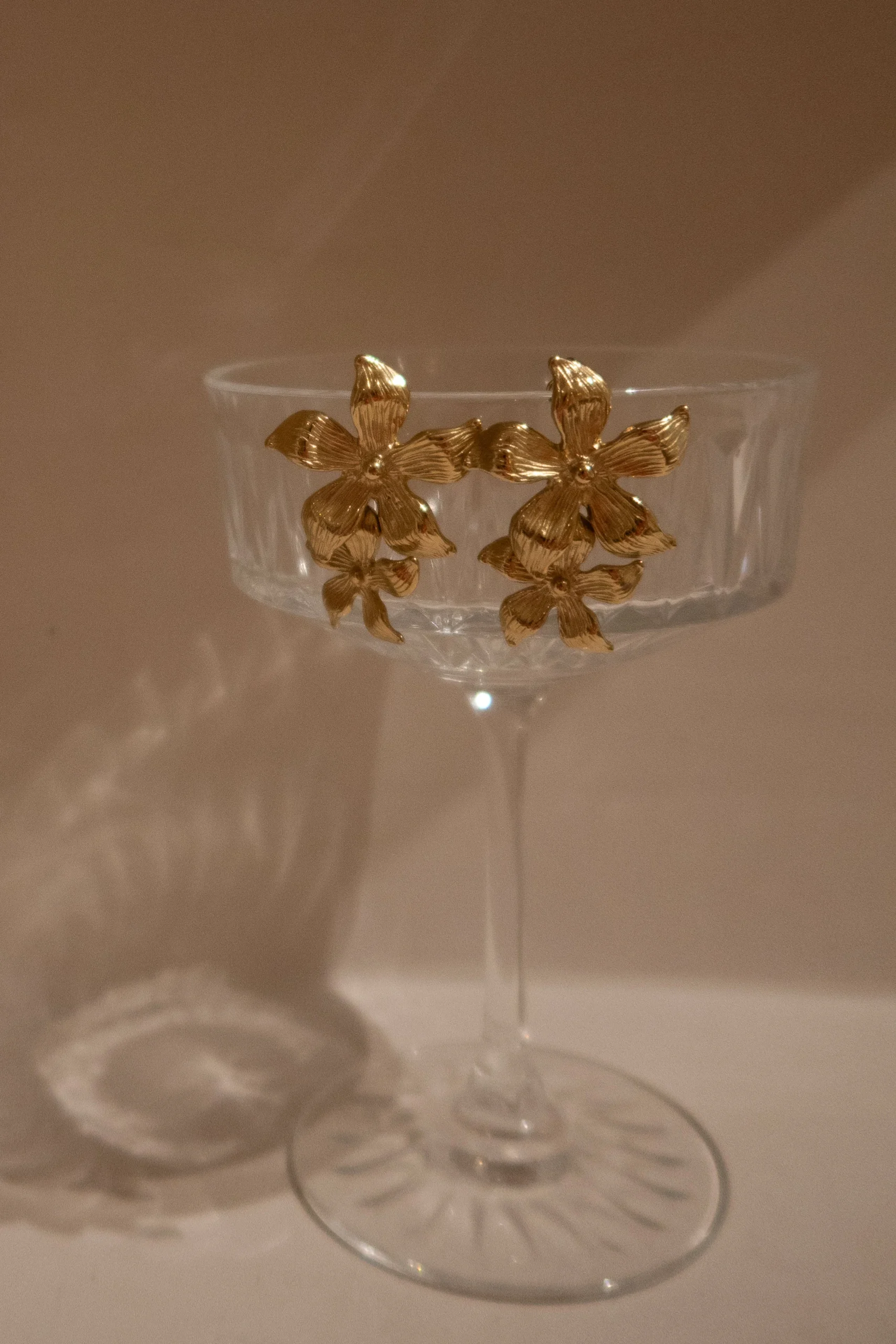 InfatuatedFINAL SALEDrop Flower Earrings - Gold