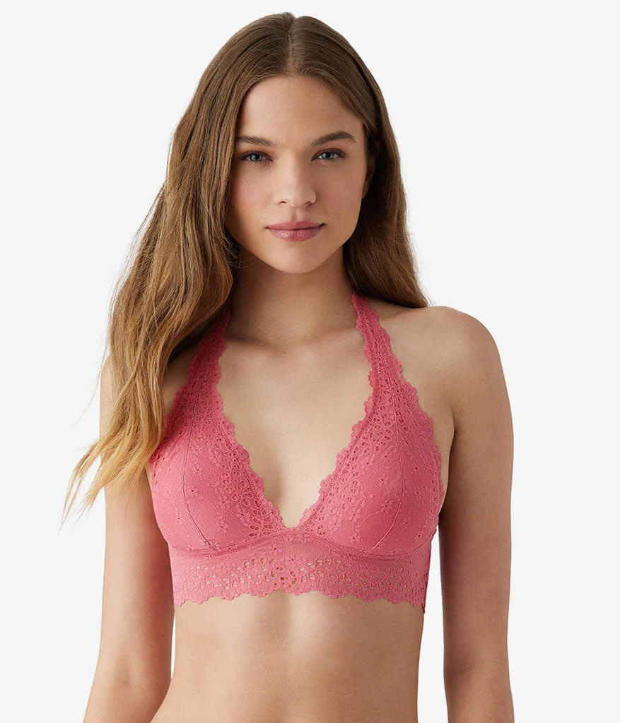 Inspired Eyelet Halter Bralette